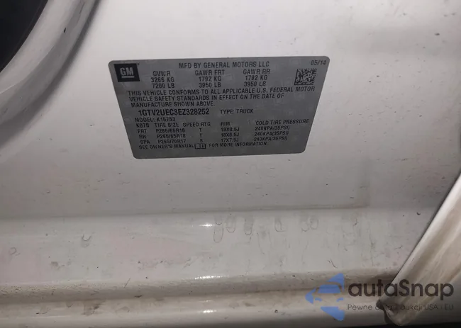 1GTV2UEC3EZ328252: 44264215