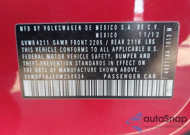 3VWDP7AJ3DM250524: 44264238