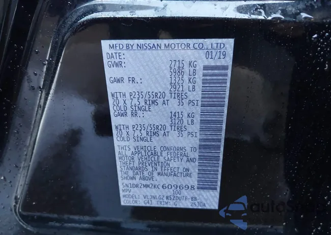 5N1DR2MM2KC609698: 44264243