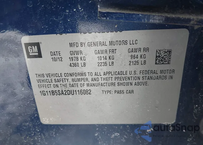 1G11B5SA2DU116082: 44264352