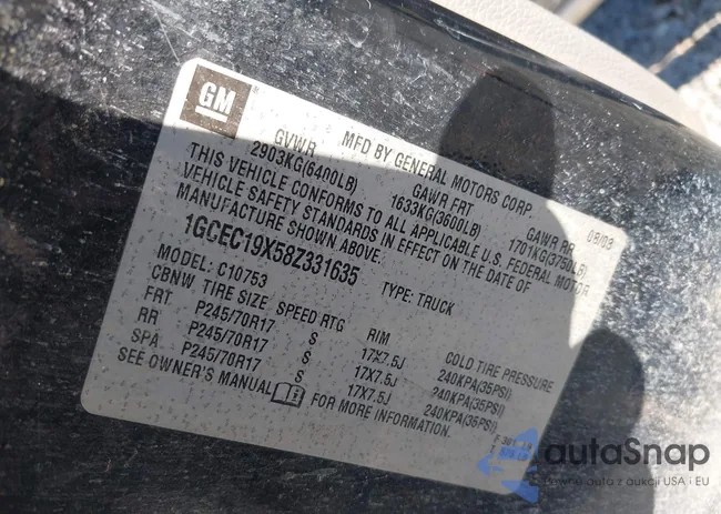 1GCEC19X58Z331635: 44264371