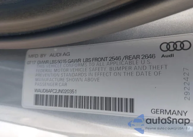 WAUD8AFC2JN020351: 44264559