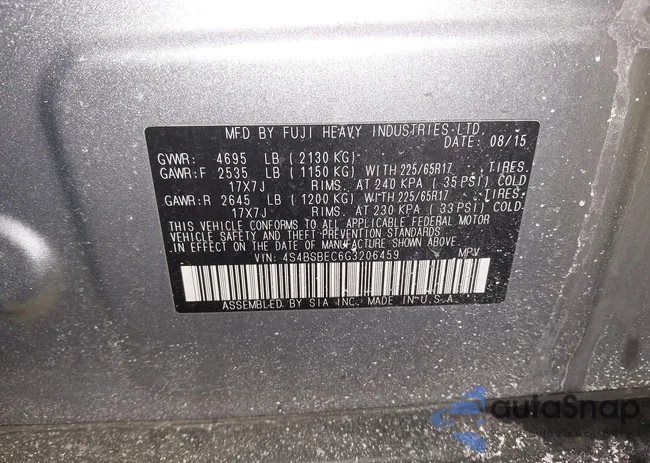 4S4BSBEC6G3206459: 44264687