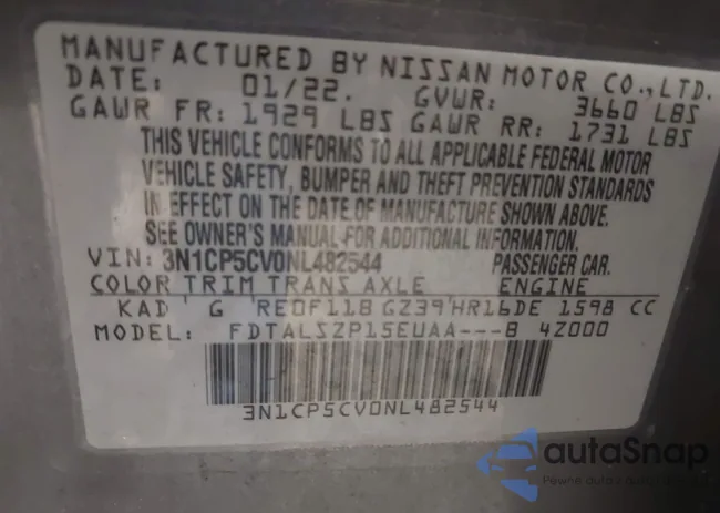 3N1CP5CV0NL482544: 44263724