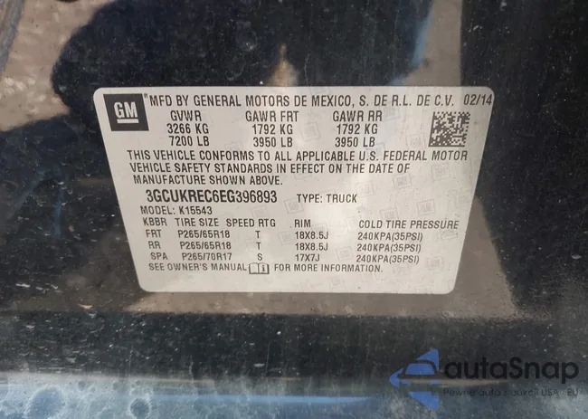 3GCUKREC6EG396893: 44263847