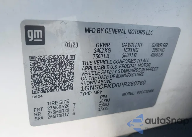 1GNSCFKD6PR260760: 44263855