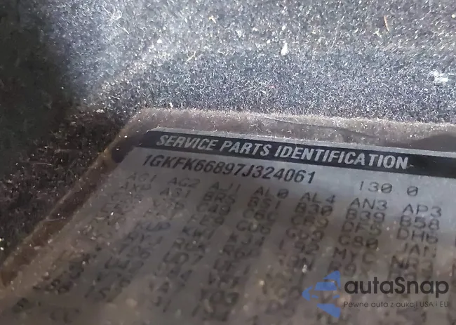 1GKFK66897J324061: 44263889