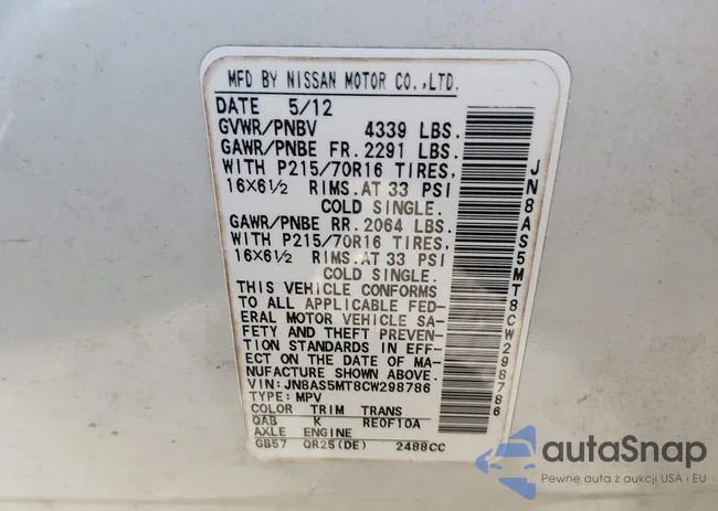 JN8AS5MT8CW298786: 44263995