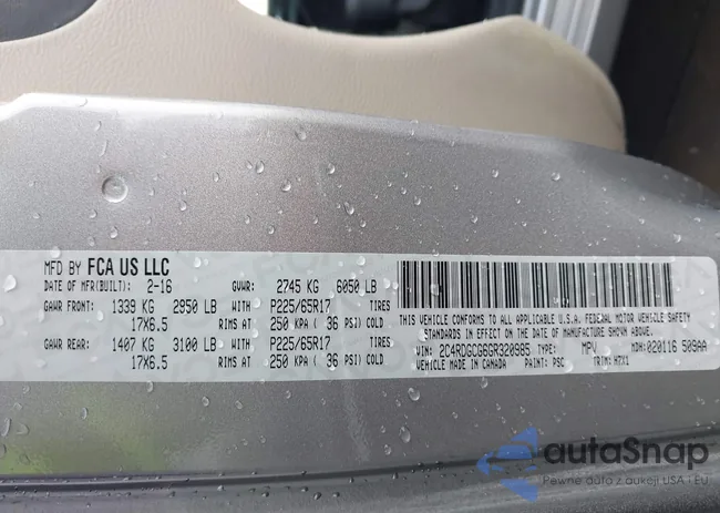 2C4RDGCG6GR320985: 44264025