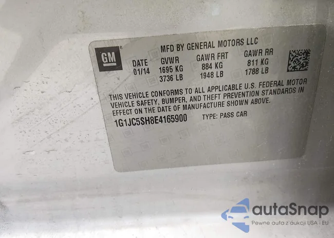 1G1JC5SH8E4165900: 44264027