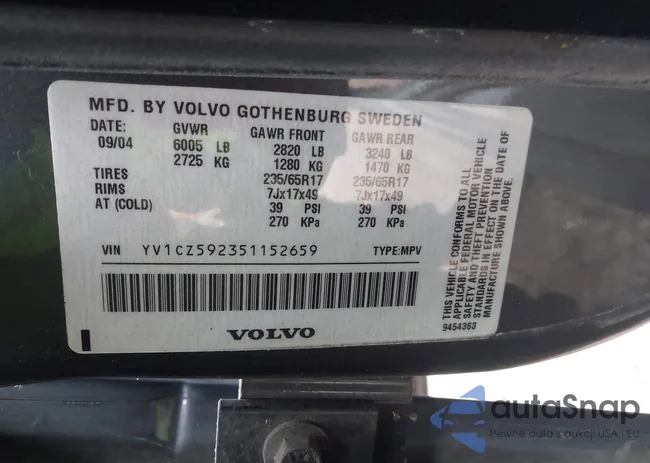 YV1CZ592351152659: 44264056