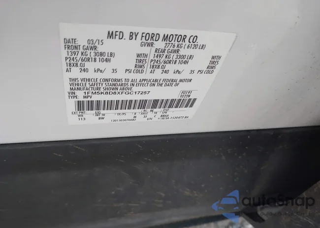 1FM5K8D8XFGC17257: 44264095