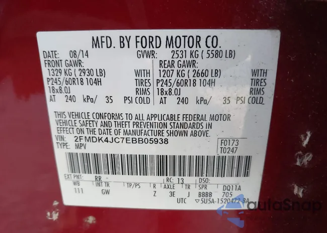 2FMDK4JC7EBB05938: 44265224