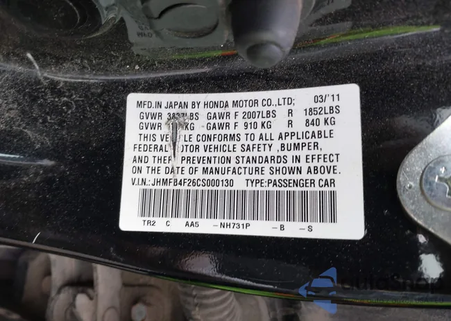 JHMFB4F26CS000130: 44265242