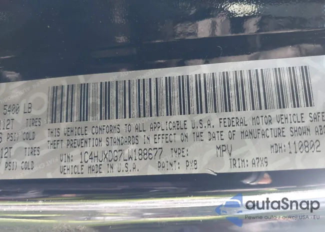 1C4HJXDG7LW188677: 44265379