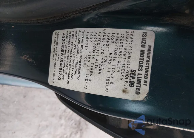 4S2CK58W7X4381253: 44265383