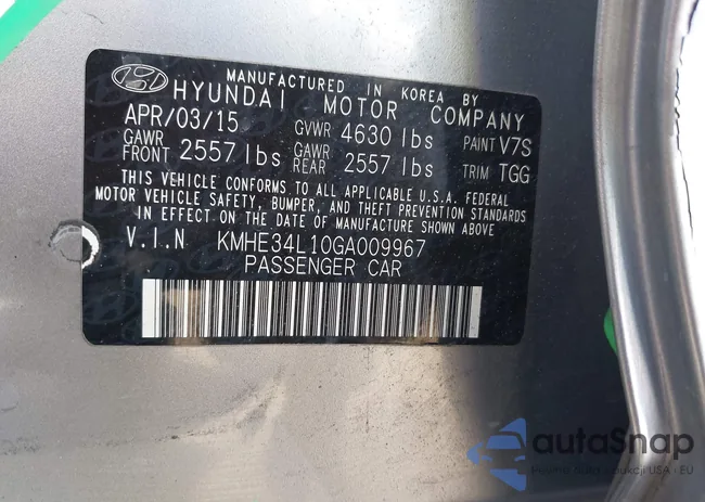 KMHE34L10GA009967: 44265577