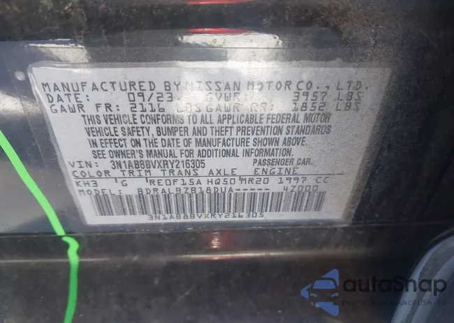 3N1AB8BVXRY216305: 44265589