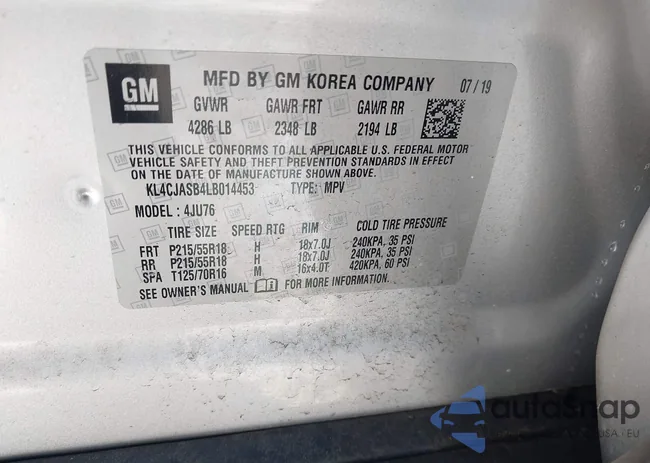 KL4CJASB4LB014453: 44265620