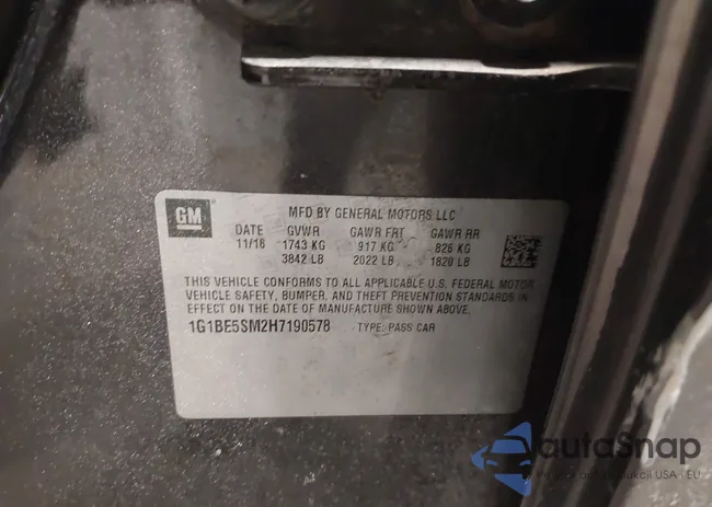 1G1BE5SM2H7190578: 44265714