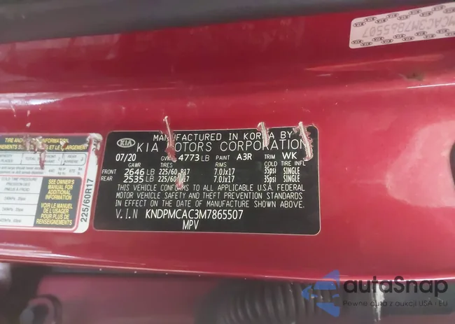 KNDPMCAC3M7865507: 44264807