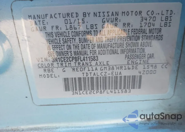 3N1CE2CP8FL411583: 44264843