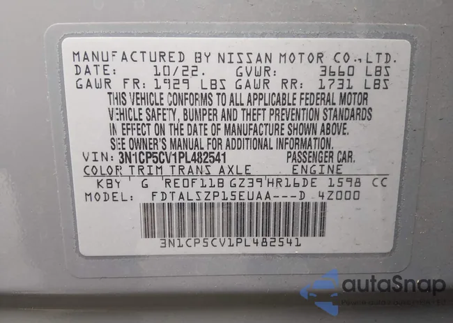 3N1CP5CV1PL482541: 44264853