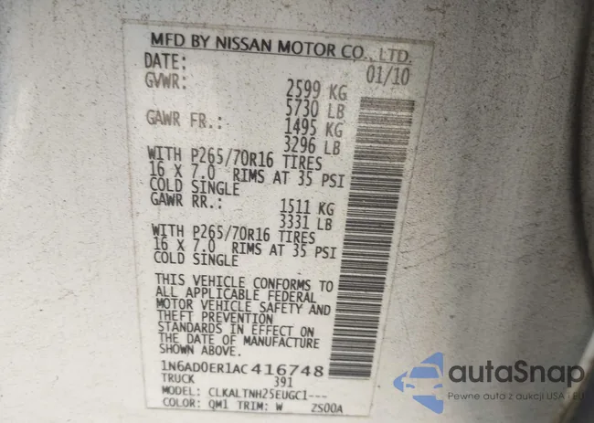 1N6AD0ER1AC416748: 44264893