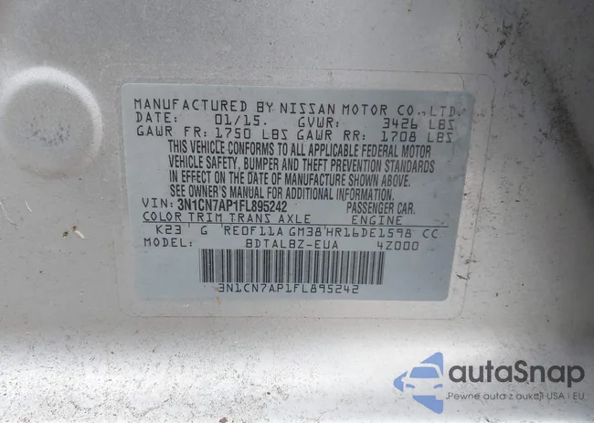 3N1CN7AP1FL895242: 44264920