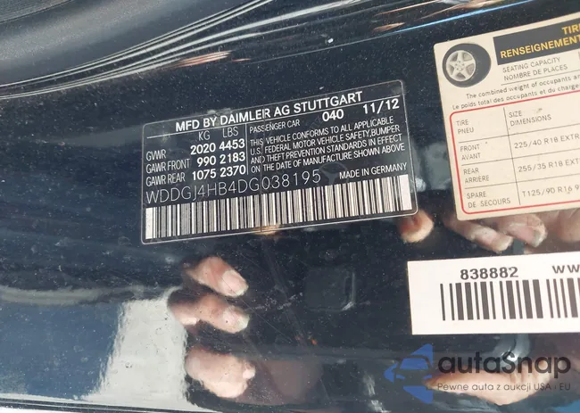 WDDGJ4HB4DG038195: 44264964