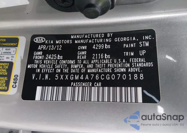 5XXGM4A76CG070188: 44264979