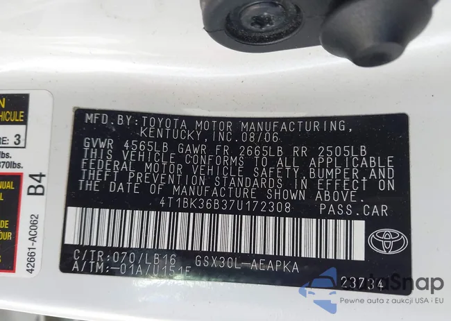 4T1BK36B37U172308: 44265110