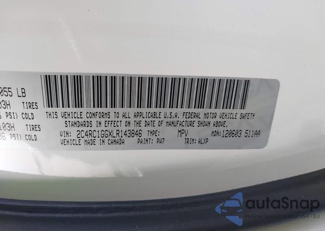 2C4RC1GGXLR143846: 44266128