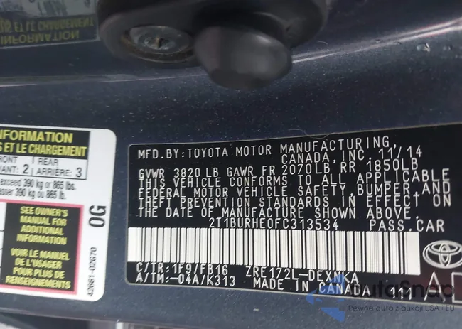 2T1BURHE0FC313534: 44266205