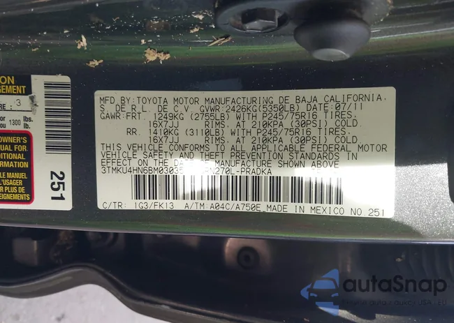 3TMKU4HN6BM030351: 44266208