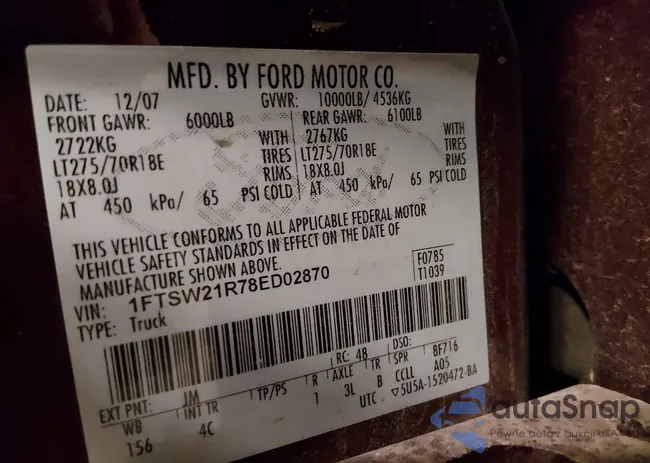 1FTSW21R78ED02870: 44266237