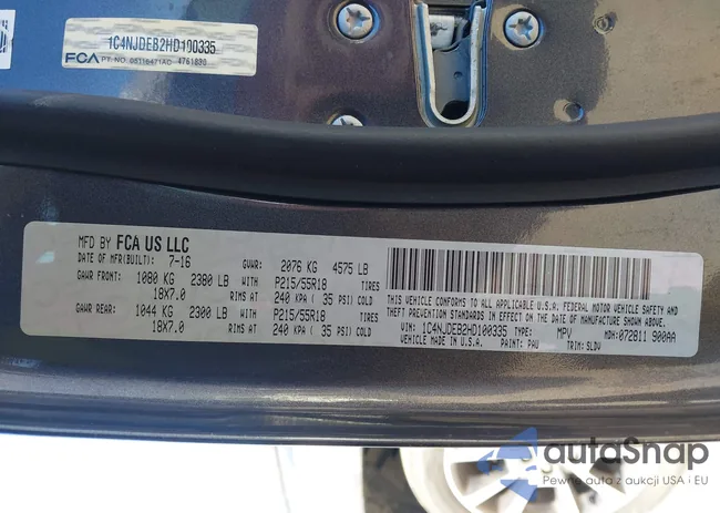 1C4NJDEB2HD100335: 44266340