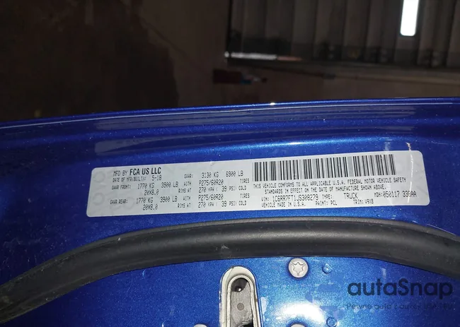 1C6RR7FT1JS308279: 44266347