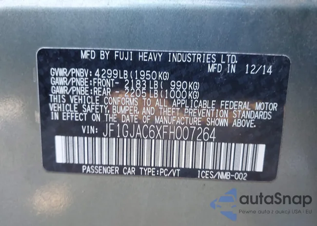 JF1GJAC6XFH007264: 44266450