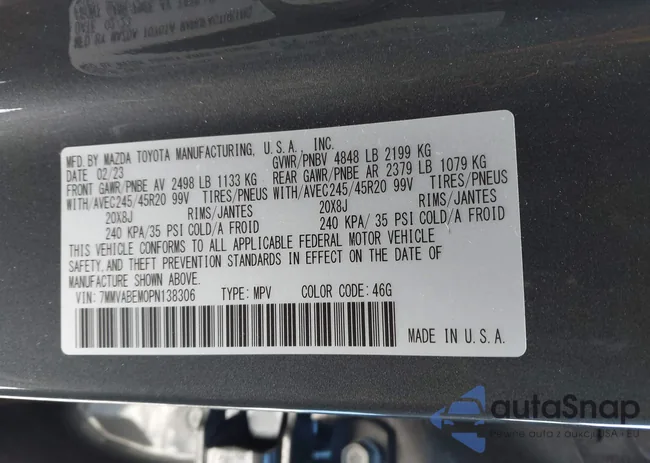 7MMVABEM0PN138306: 44266502