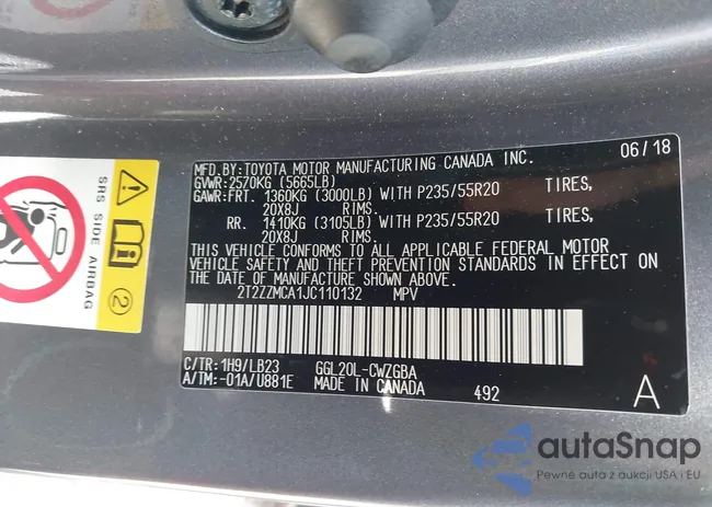 2T2ZZMCA1JC110132: 44266561