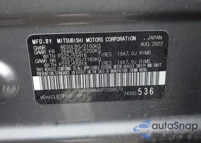 JA4ATWAA6PZ006570: 44266607