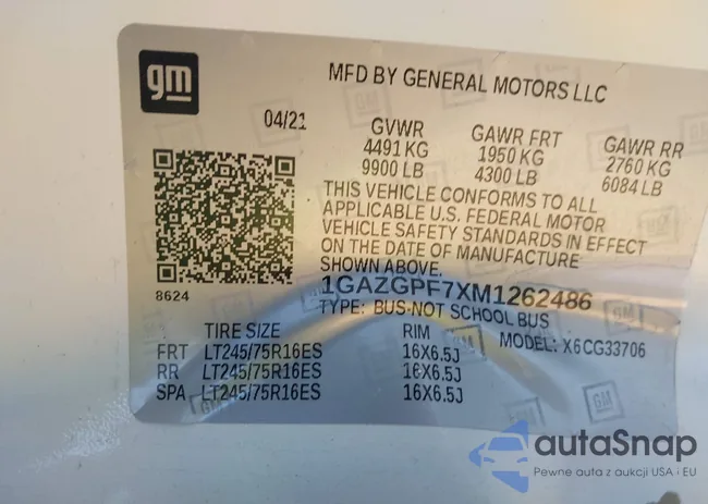 1GAZGPF7XM1262486: 44266623