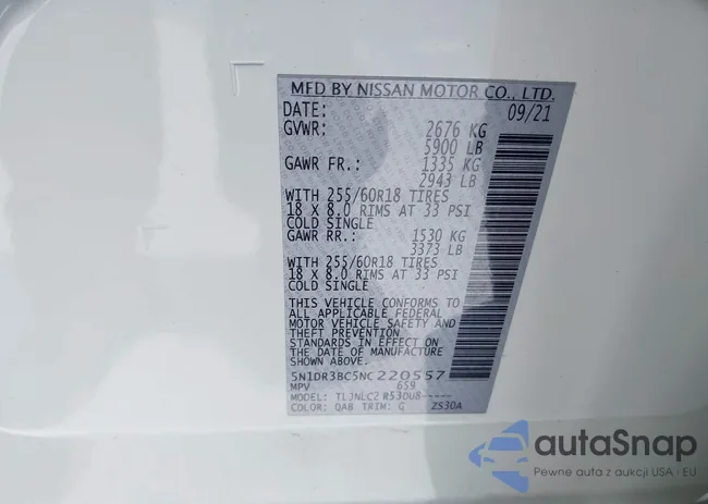 5N1DR3BC5NC220557: 44266624