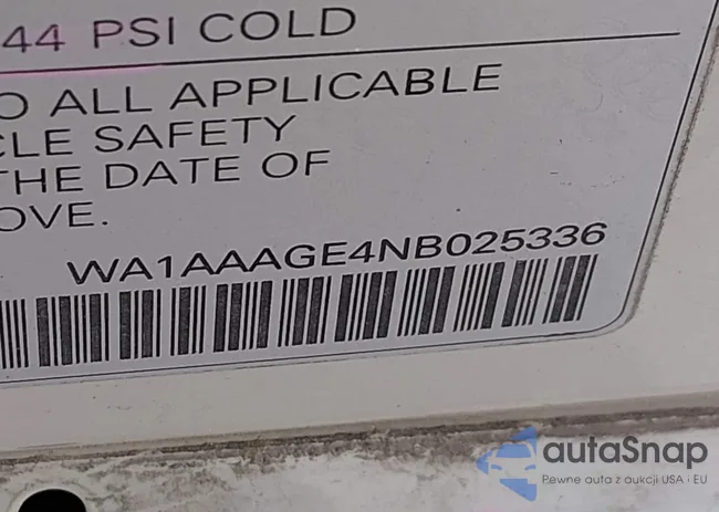 WA1AAAGE4NB025336: 44266671