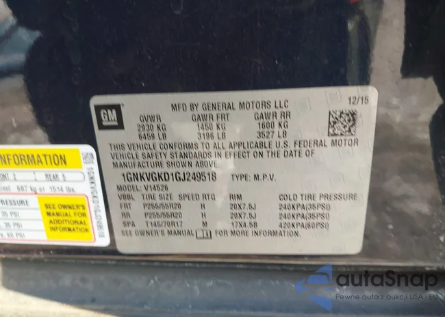 1GNKVGKD1GJ249518: 44266702