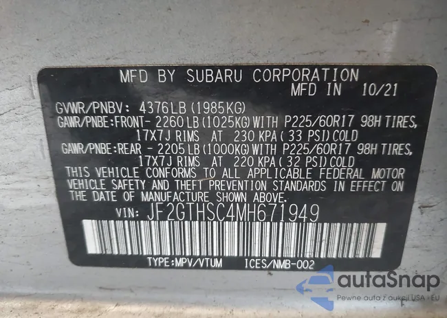 JF2GTHSC4MH671949: 44265724