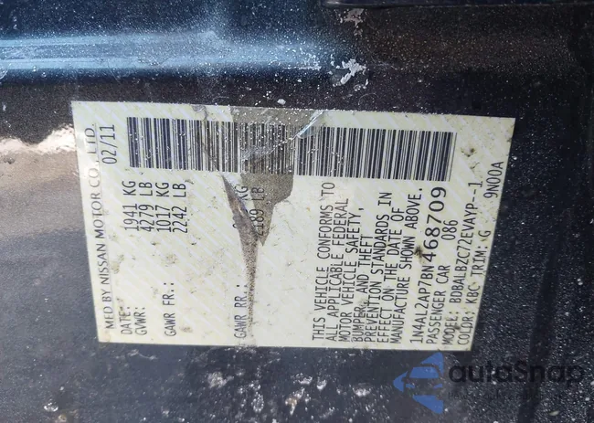 1N4AL2AP7BN468709: 44265809