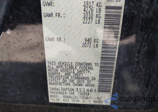 1N4AL3AP1GN351463: 44265864