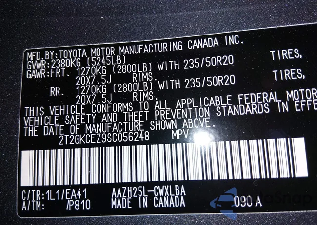 2T2GKCEZ9SC056248: 44265917